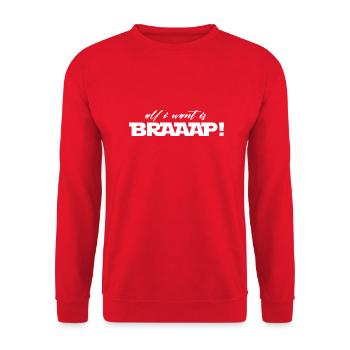 IMG - Unisex Pullover - Rot - Vorne - Alina (178cm) & Michal (187cm)