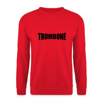 trombone - Unisex Pullover - Rot - Vorne - Alina (178cm) & Michal (187cm)