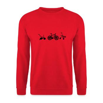 Rad Evolution - Unisex Pullover - Rot - Vorne - Alina (178cm) & Michal (187cm)