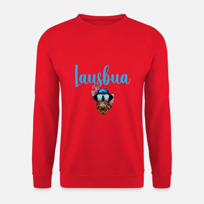 Lausbua Lausbub Lederhosen Trachten - Unisex Pullover - Rot