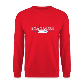 Kamalazoo Est. 2024 - Sweat-shirt Unisexe - rouge - Devant - Alina (178cm) & Michal (187cm)