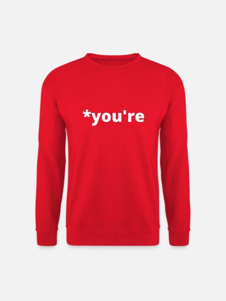 *Vous êtes - Sweat-shirt Unisexe - rouge