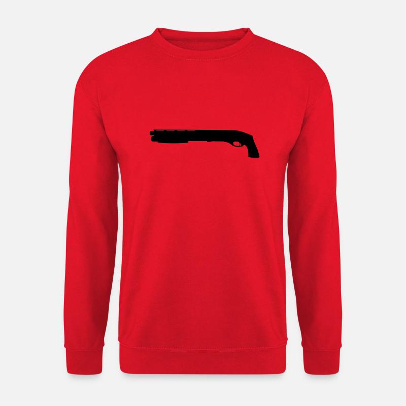 Kurze Pumpgun - Unisex Pullover - Rot