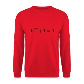 Formule d'Euler - Sweat-shirt Unisexe - rouge - Devant - Alina (178cm) & Michal (187cm)