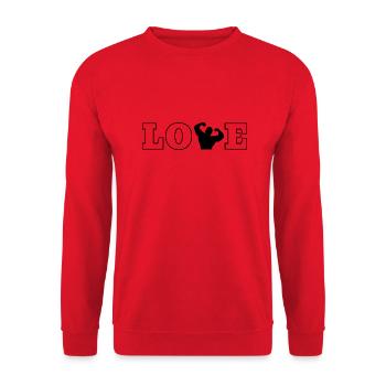Fitness Sports Musculation Athlètes Fitness Sports - Sweat-shirt Unisexe - rouge - Devant - Alina (178cm) & Michal (187cm)
