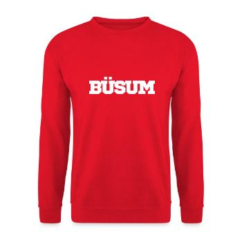 Büsum - Unisex Pullover - Rot - Vorne - Alina (178cm) & Michal (187cm)