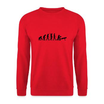 Fitness trainer - Unisex Sweatshirt - red - Front - Alina (178cm) & Michal (187cm)