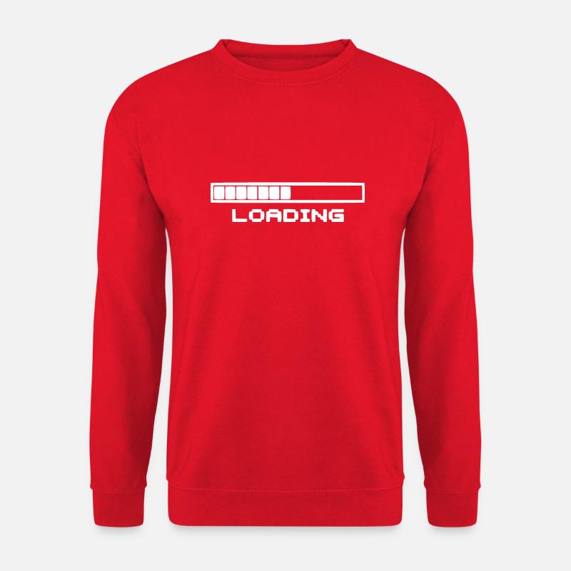 Loading bar white - Unisex Sweatshirt - red