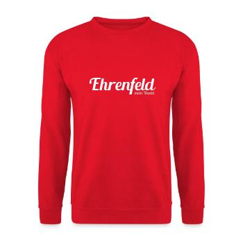 Köln Ehrenfeld - mein Veetel - Rhein - Domstadt - Unisex Pullover - Rot - Vorne - Alina (178cm) & Michal (187cm)