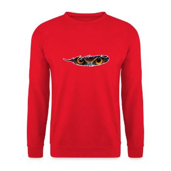Owlfeather - Unisex Pullover - Rot - Vorne - Alina (178cm) & Michal (187cm)
