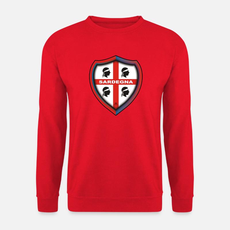 Sardinien Abzeichen 4 Moore rot und blau - Unisex Pullover - Rot