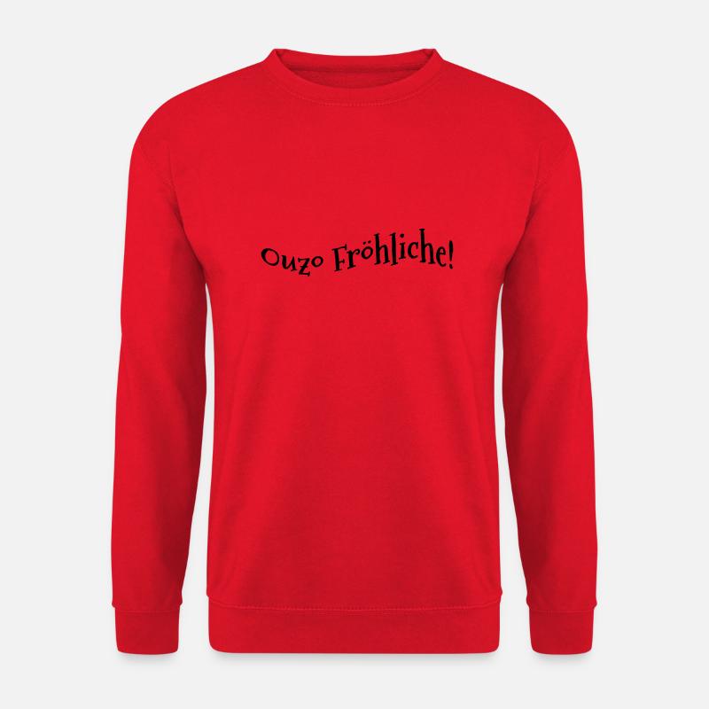 Ouzo Fröhliche! - Unisex Pullover - Rot
