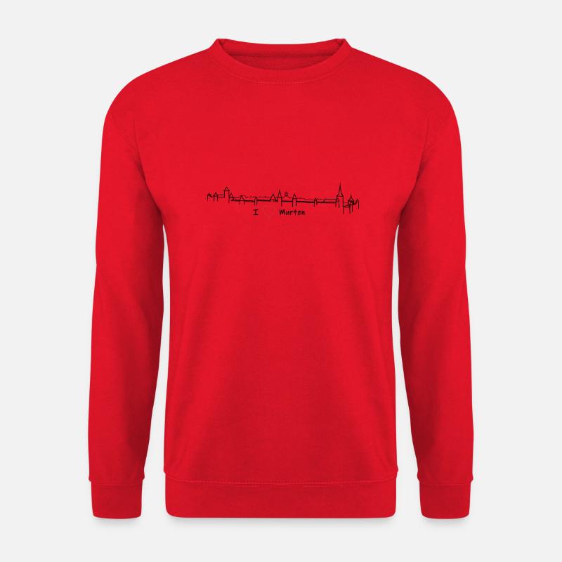 I love Murten - Unisex Pullover - Rot