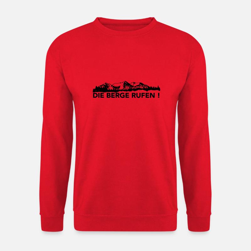 Die Berge Rufen - (7) - Unisex Pullover - Rot
