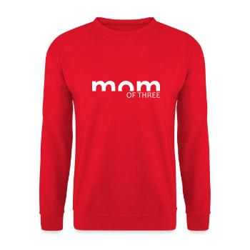 Mutter eines Kindes - MAMAN - Unisex Pullover - Rot - Vorne - Alina (178cm) & Michal (187cm)