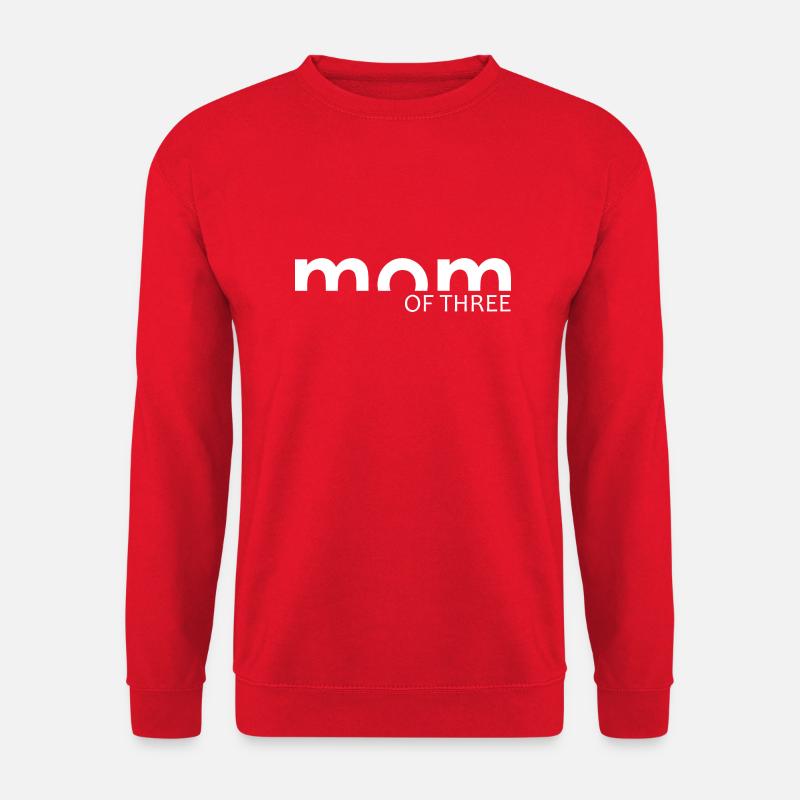 Mutter eines Kindes - MAMAN - Unisex Pullover - Rot