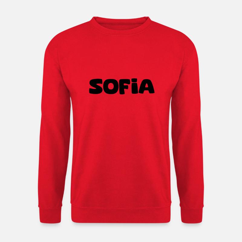 Nom - Sofia - Sweat-shirt Unisexe - rouge