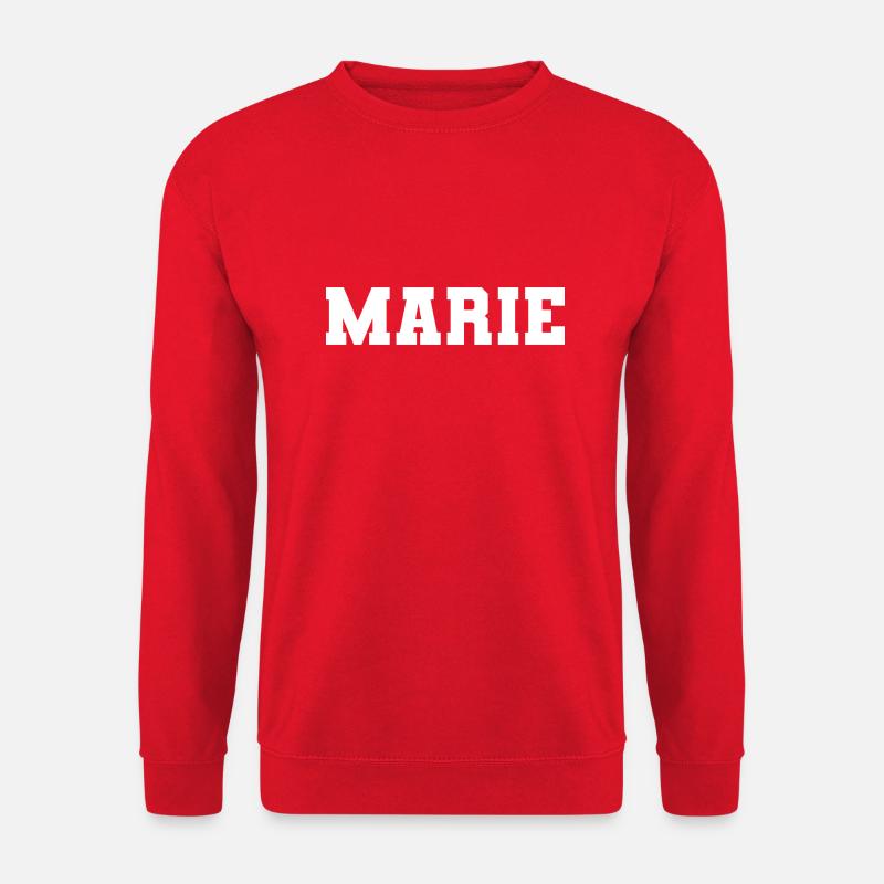 Name - Marie - Unisex Pullover - Rot