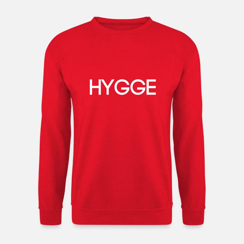 Hygge - Dänische Tradition - Lebensgefühl - Nett - Unisex Pullover - Rot