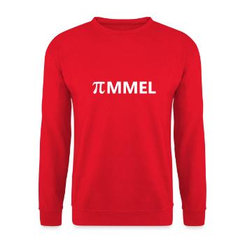 Einfach nur Pimmel weiß - Unisex Pullover - Rot - Vorne - Alina (178cm) & Michal (187cm)
