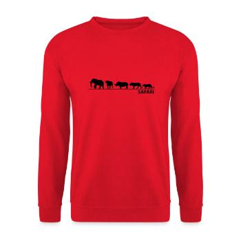 The big five - Unisex Pullover - Rot - Vorne - Alina (178cm) & Michal (187cm)