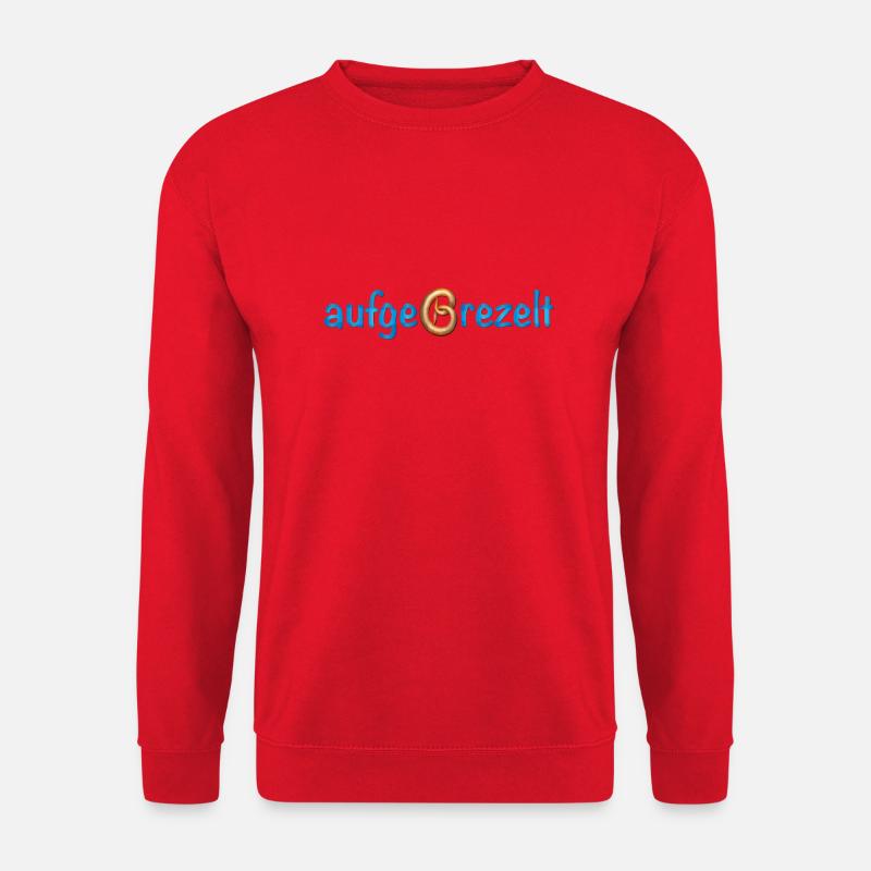 aufgebrezelt - Unisex Pullover - Rot