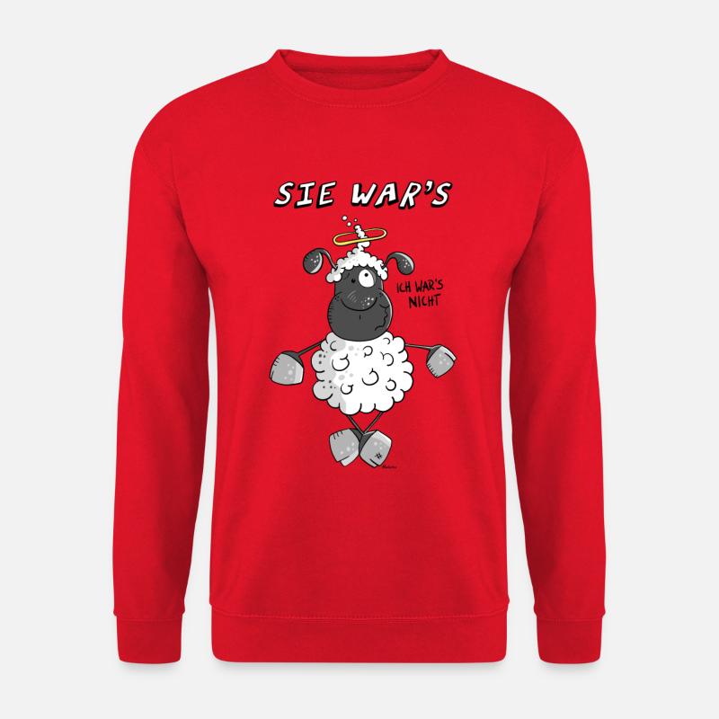Sie war's Unschuldslamm - Unisex Pullover - Rot