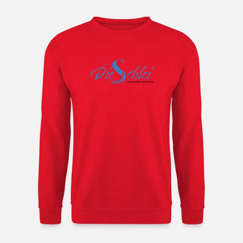 Die Schlei Bo-Grafik - Unisex Pullover - Rot