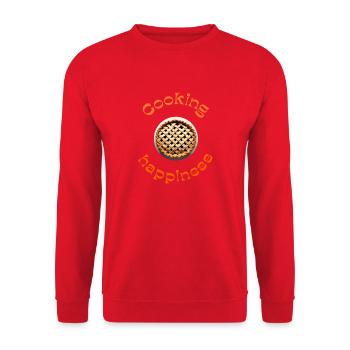 Tarte aux pommes - Sweat-shirt Unisexe - rouge - Devant - Alina (178cm) & Michal (187cm)