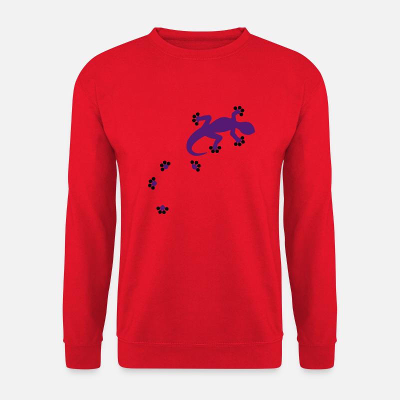 Gecko - 2c - Unisex Pullover - Rot