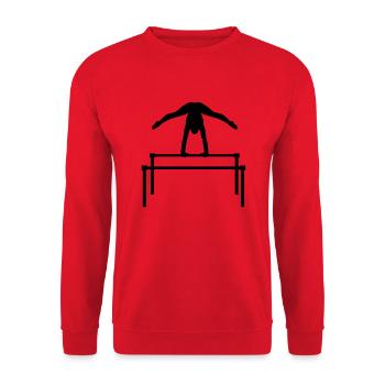 Turnen - Unisex Pullover - Rot - Vorne - Alina (178cm) & Michal (187cm)