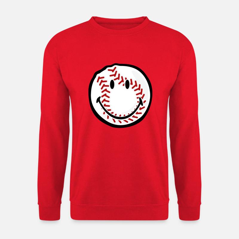 Smiley Baseball - Unisex Pullover - Rot