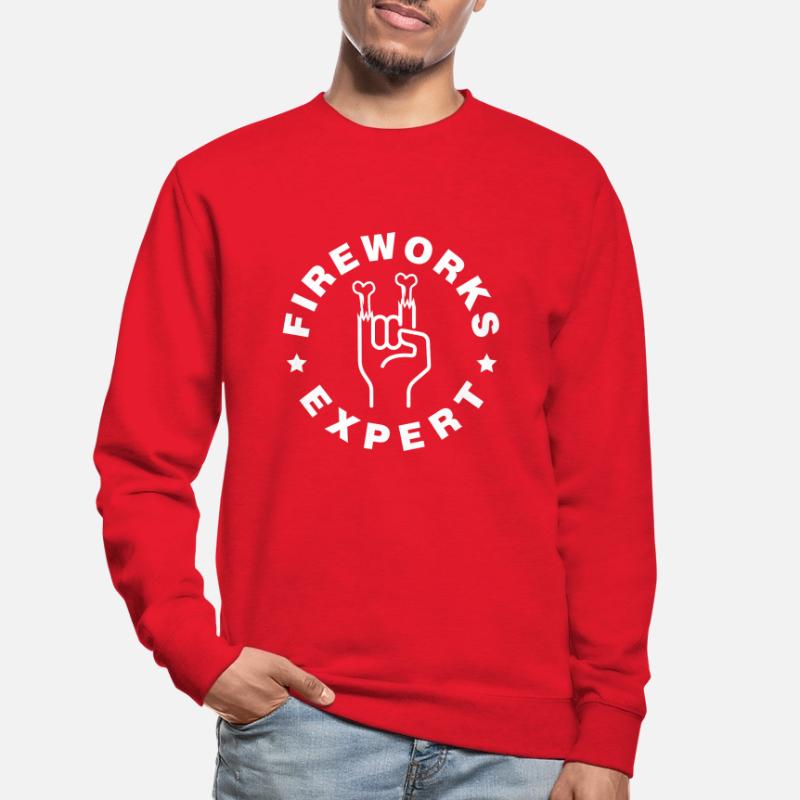 Fireworks Expert Firework Firecracker Cracker Pyro Unisex Pullover
