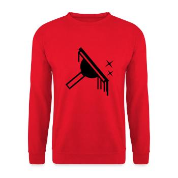 Fenster Reiniger Window Cleaner - Unisex Pullover - Rot - Vorne - Alina (178cm) & Michal (187cm)