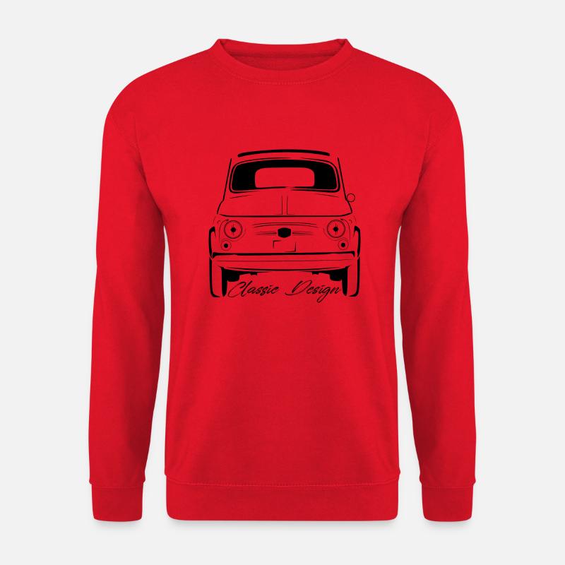 KLASSISCHER ITALIENISCHER KLEINWAGEN - 500 - Unisex Pullover - Rot