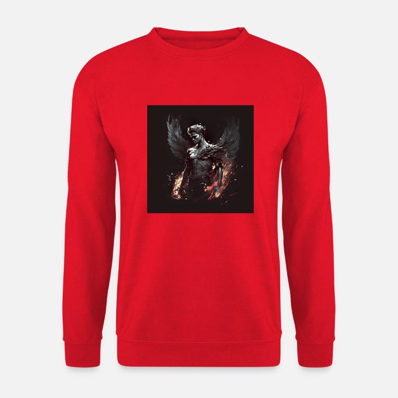 Roter dämonischer Engel - Unisex Pullover - Rot