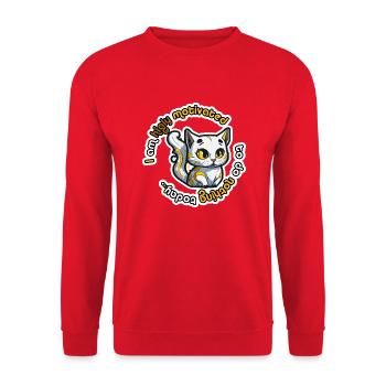 highly motivated golden cat - DIGITAL - Unisex Pullover - Rot - Vorne - Alina (178cm) & Michal (187cm)