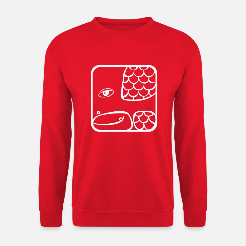 5 Kin Maya-Schlange WHT - Unisex Pullover - Rot