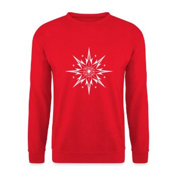 Star fall Melodies - Unisex Sweatshirt - red - Front - Alina (178cm) & Michal (187cm)