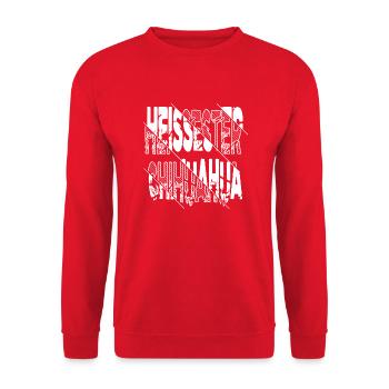 windhund geburtstag bday geschenkidee - Unisex Pullover - Rot - Vorne - Alina (178cm) & Michal (187cm)