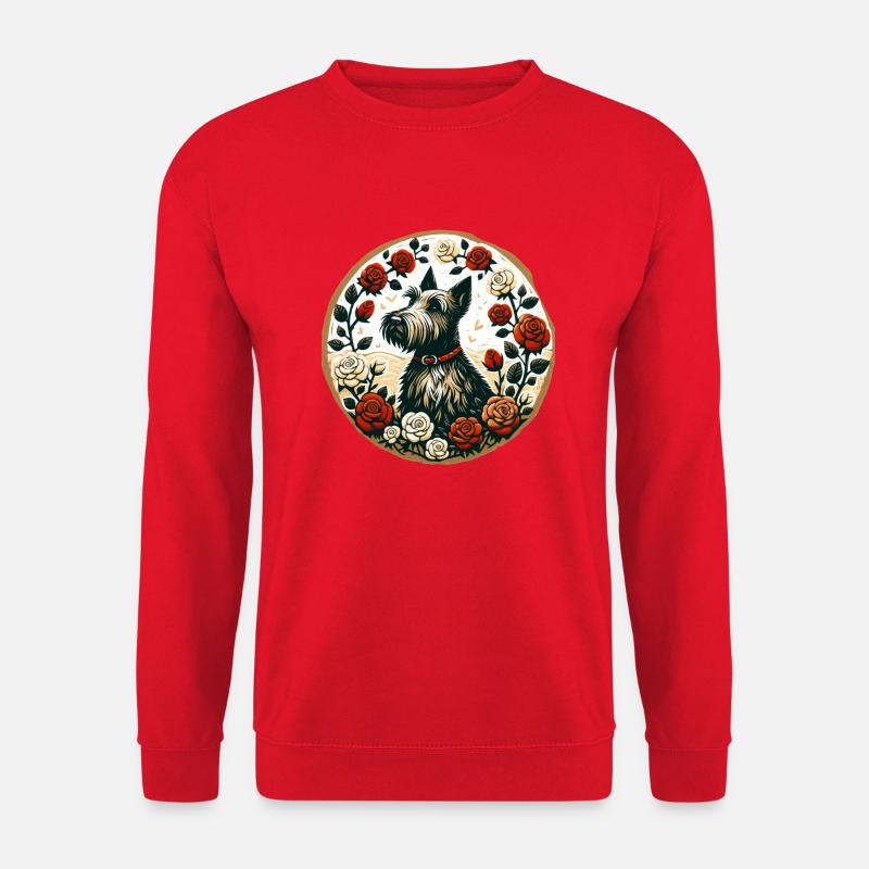 Scottish Terrier - Unisex Pullover - Rot