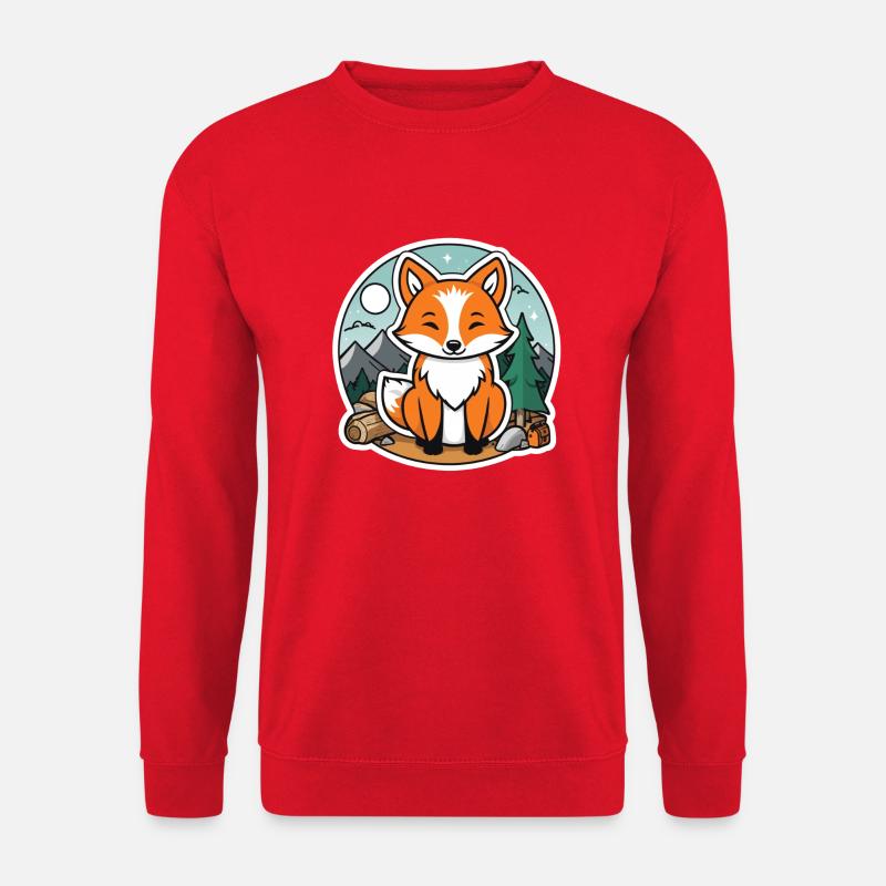 Fox camping - Unisex Sweatshirt - red