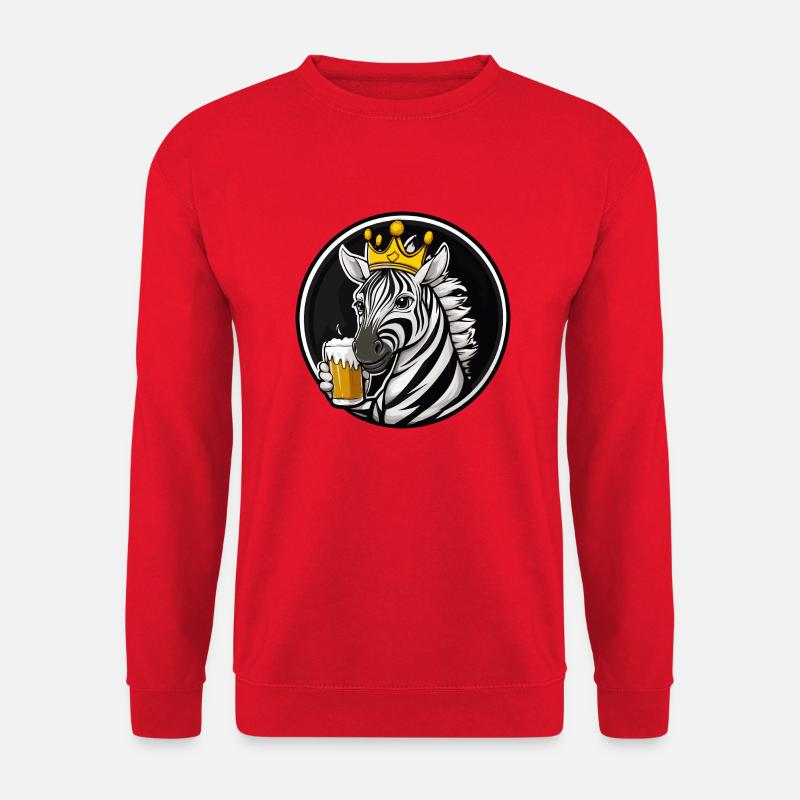 Zebra Beer - Unisex Sweatshirt - red