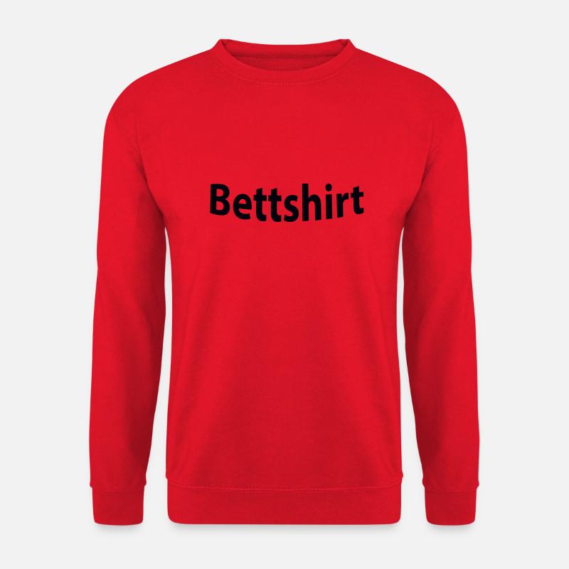 Bettshirt - Unisex Pullover - Rot
