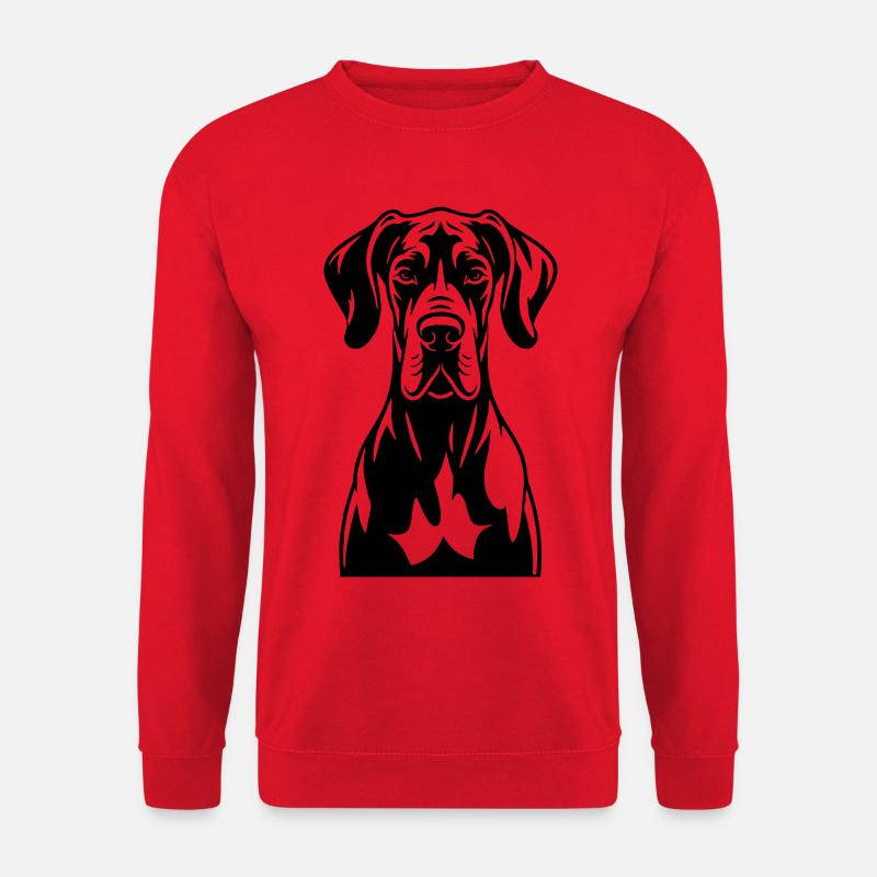 Great Dane Frontal - Unisex Sweatshirt - red