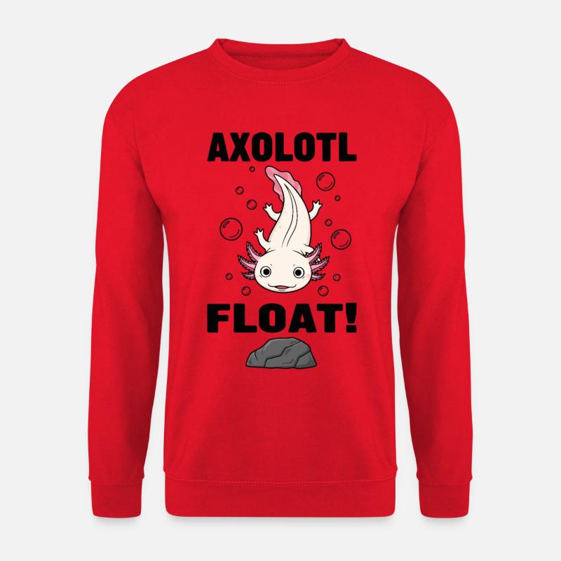 Axolotl Float Salamandre Rose Aquarium - Sweat-shirt Unisexe - rouge