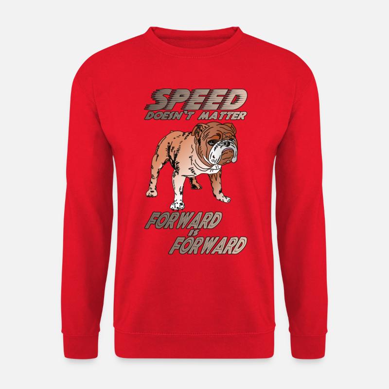 SPEED DOESN'T MATTER FORWARD IS FORWARD - Unisex Sweatshirt - red