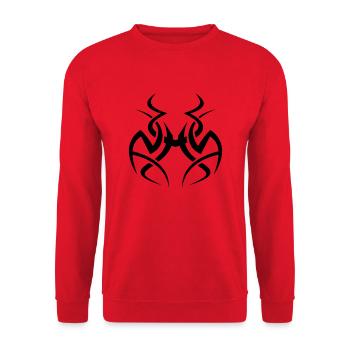 Tribal 1 - Unisex Pullover - Rot - Vorne - Alina (178cm) & Michal (187cm)