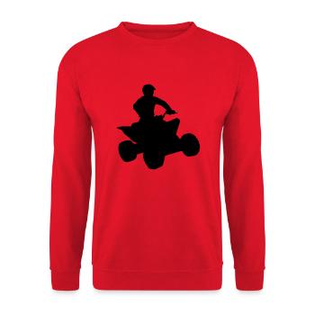 quad___f1 - Sweat-shirt Unisexe - rouge - Devant - Alina (178cm) & Michal (187cm)