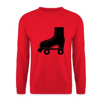 rollschuh - Unisex Pullover - Rot - Vorne - Alina (178cm) & Michal (187cm)